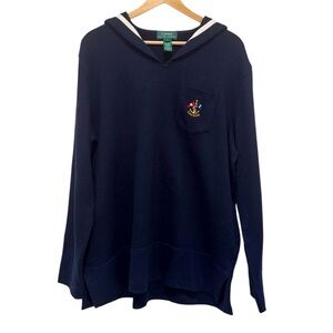 Lauren Ralph Lauren Sailor Collar Cotton Sweater